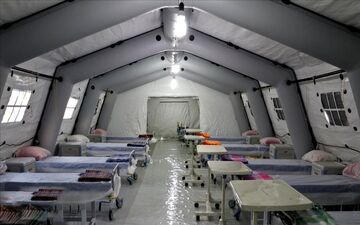 افتتاح بیمارستان صحرایی سپاه در مرز خسروی