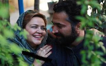 موتورسواری بهاره رهنما و همسرش! + عکس