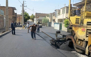انجام ۳۰۰ هزار متر مربع آسفالت در مناطق پنج و هشت شهر کرمانشاه
