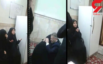 دختر نابینای عراقی در حرم امام رضا(ع) شفا گرفت / کلیپ شکرگزاری این دختر و پدرش را ببینید+فیلم