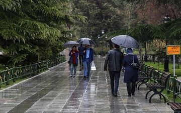 بارش پراکنده باران در 8 استان
