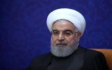 حسن روحانی در راهپیمایی 22 بهمن