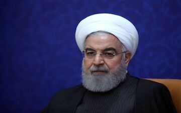 حسن روحانی در راهپیمایی 22 بهمن