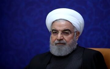 حسن روحانی در راهپیمایی 22 بهمن