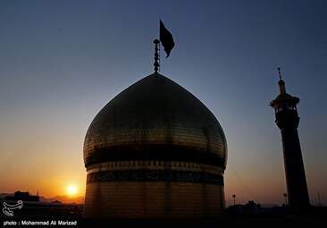 مراسم تعویض پرچم حرم حضرت معصومه (س) در شب اول ماه محرم + تصاویر