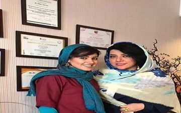 همسر شهاب حسینی در مطب دندانپزشکی (عکس)