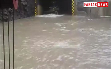 
جاده چالوس زیر آب رفت+فیلم
