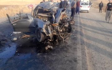 جان‌باختن سه نفر بر اثر حادثه‌ رانندگی در محور کامیاران - سروآباد