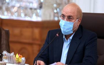 دیدار ظریف و معاونان وزارت خارجه با قالیباف+ تصاویر
