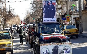 راهپیمایی خودرویی و موتوری۲۲ بهمن در مسیرهای ۱۲ گانه تهران