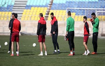 تمرین بدنسازی پرسپولیس در غیاب گل‌محمدی+ عکس

