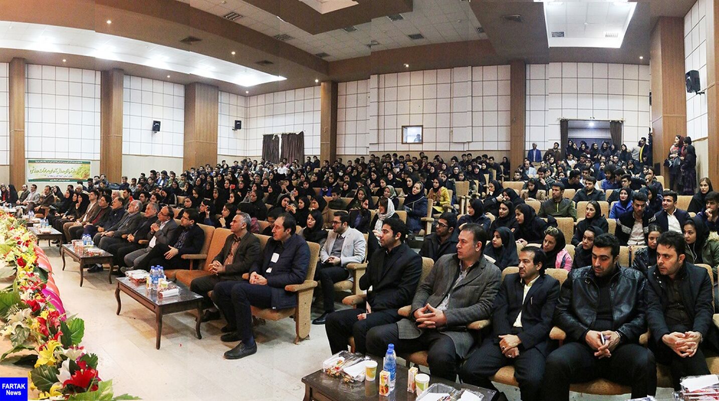مراسم تجلیل از قهرمانان و مقام‌آوران ورزشی دانشگاه رازی + تصاویر