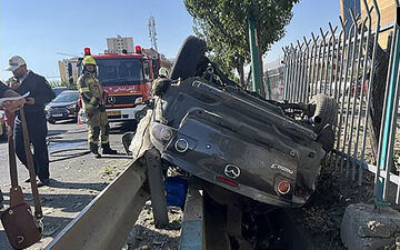 حادثه دلخراش در بزرگراه خرازی؛ مرگ راننده مزدا
