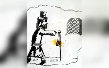 حکایت چراغ نابینا و کور دلی فضول