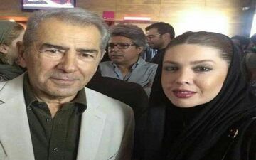 سلفی خانم بازیگر با "فرامرز قریبیان" + عکس