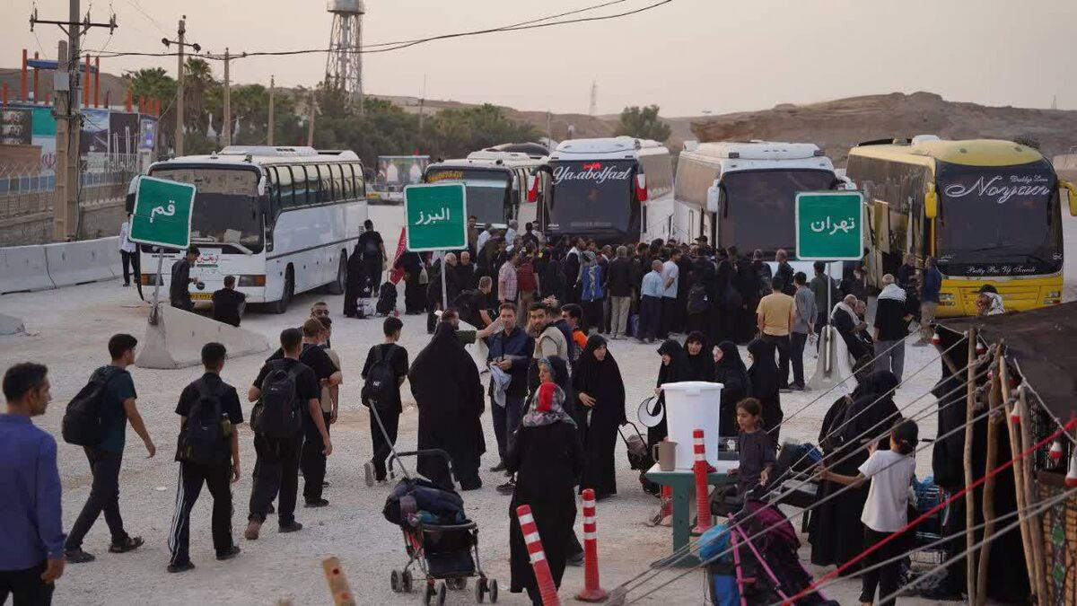 انتقال بیش از ۵۰۰۰ زائر با ناوگان حمل و‌نقل عمومی از مرز خسروی به سراسر کشور 