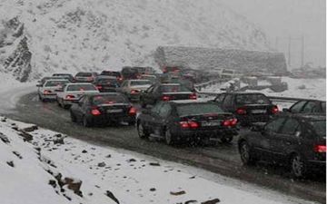 جاده چالوس یخبندان می‌شود