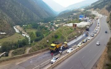 هشدار لغزندگی در جاده‌های مازندران