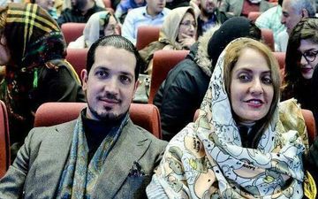تیپ مهنا‌ز افشا‌ر‌ و ‌همسرش در یک کنسر‌ت