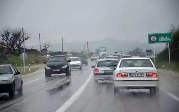 هشدار به مسافران؛ جاده‌های مازندران بارانی و لغزنده است