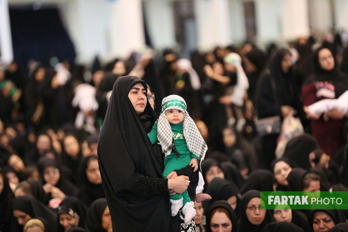 اختصاصی/ تصاویری دیدنی از تجمع بزرگ شیرخوارگان حسینی در مصلی امام خمینی تهران
