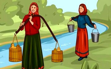 یکی از زن‌ها آب بیشتری حمل می‌کند/ با هوش‌ها پاسخ بدهند+ جواب معما