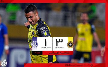 خلاصه بازی سپاهان 3 - استقلال خوزستان 1 + ویدئو