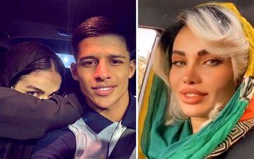 جلف بازی همسر مهدی قائدی در ماشین لاکچری + ویدئو جنجالی