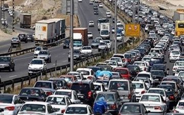ترافیک نیمه سنگین در ورودی های تهران
