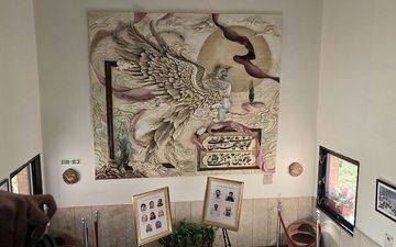 دیوار نگاره شهدای دانشگاه صنعتی شریف رونمایی شد