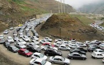  ترافیک در محور کرج-چالوس سنگین است