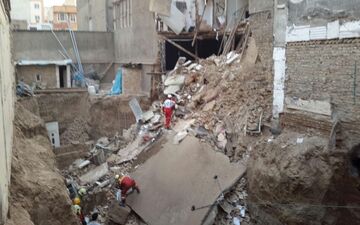 مدفون شدن چهار نفر در عملیات خاکبرداری شهرستان شبستر