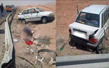 فاجعه در جاده سرخه؛ بی‌احتیاطی راننده و نبستن کمربند، جان دو نفر را گرفت
