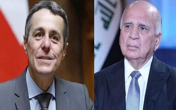 وزیران خارجه عراق و سوئیس بر ضرورت کاهش تنش‌ها تأکید کردند