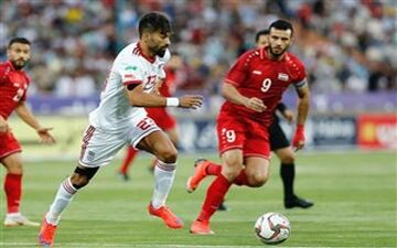 تیم ملی سوریه با نفرات اصلی در برابر ایران   