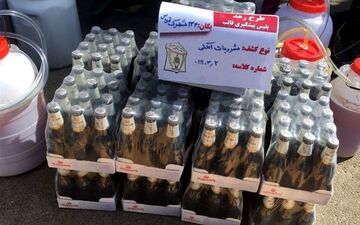 مشروب الکلی در بطری دلستر توزیع می شد