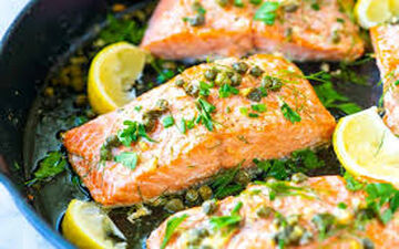 کیا عاشق غذاهای دریایی هستن؟بیاین اینجا| سالمون با سس سیر و لیمو