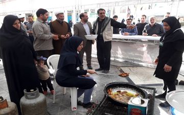 حضور گسترده زائران در موکب سیدالشهداء (س) آستان مقدس امامزاده باقر(ع) بیستون (به روایت تصویر)