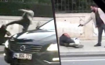 صحنه وحشتناک قتل در خیابان در روز روشن