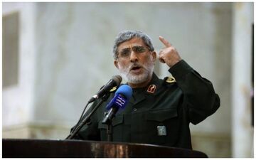 پیام مهم سردار قاآنی به فرمانده گردان های القسام چه بود؟