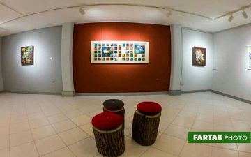 آیین افتتاح نگارخانه بلوط در کرمانشاه + فیلم