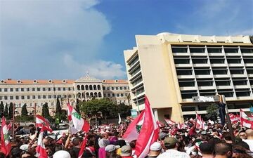  چهارمین روز اعتراضات لبنان 