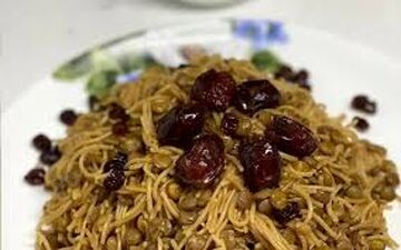 طرز تهیه  رشته عدس!