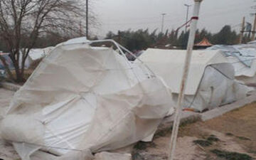 کارن 2 ماهه براثر سرما در مناطق زلزله زده کرمانشاه جان داد