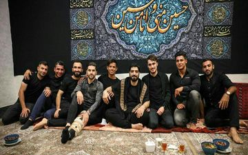 ستاره‌های لیگ در مراسم عزاداری دهه محرم