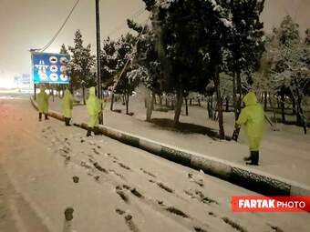 برف در تهران