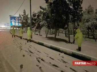 برف در تهران