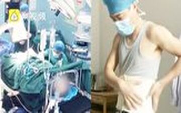 لحظه سقوط پزشک جراح حین عمل جراحی 