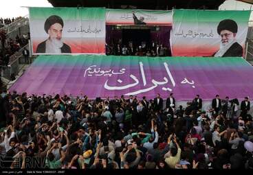 سخنرانی حسن روحانی در مشهد + تصاویر