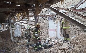  سقوط خونین کارگر از ساختمان قدیمی 